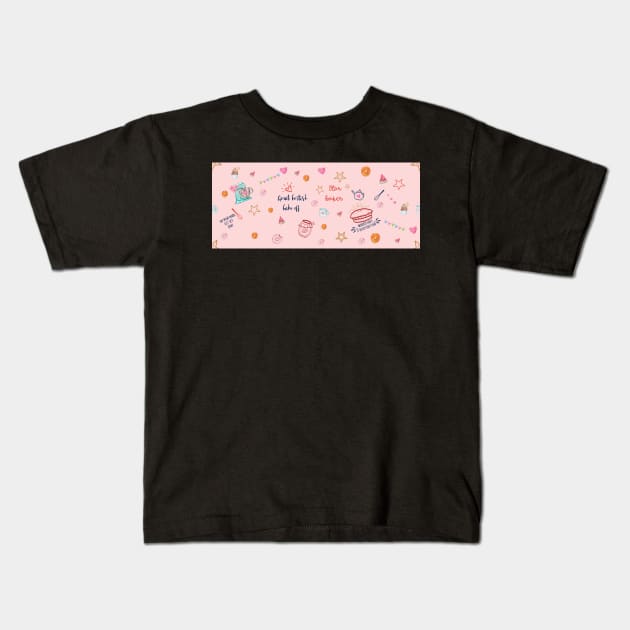 great british bake off pattern Kids T-Shirt by shimodesign